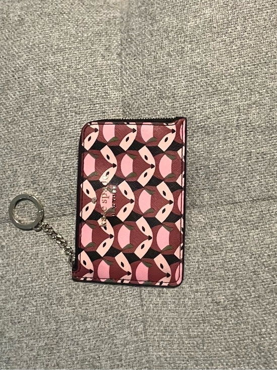kate spade Handbags - Kate Spade Pink Fox Card Wallet with Key Ring